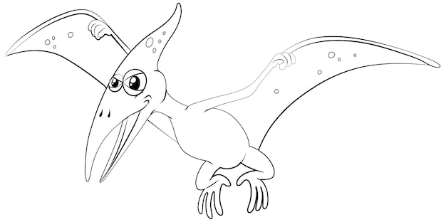 Outline animal for pterosaur