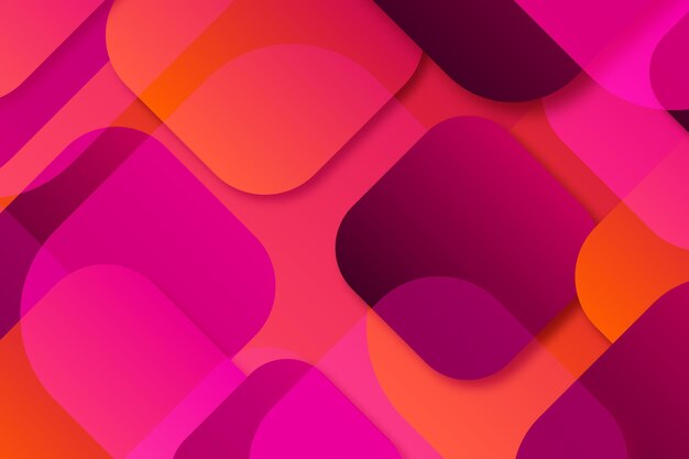 Overlapping shapes background design