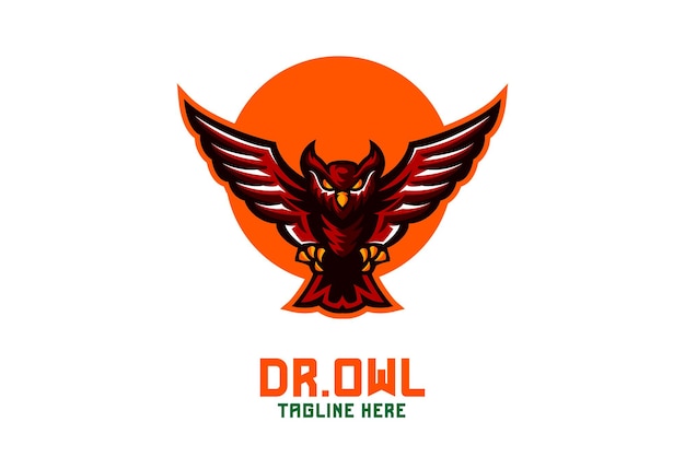 Free Vector owl mascot logo