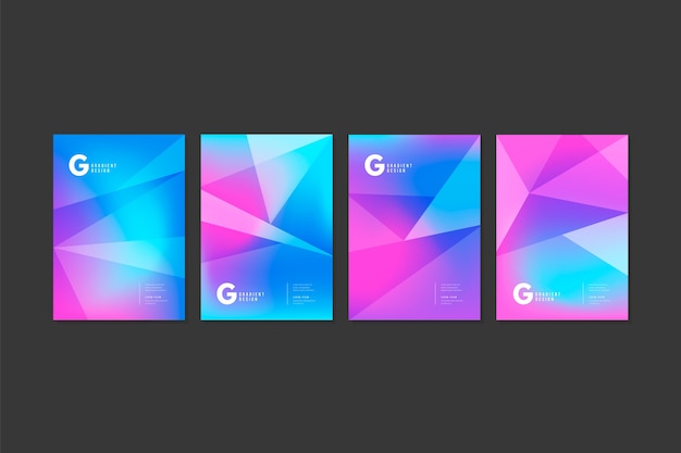 Pack of abstract colourful covers