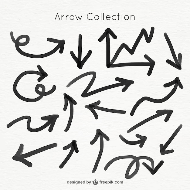 Free vector pack of arrows for marker