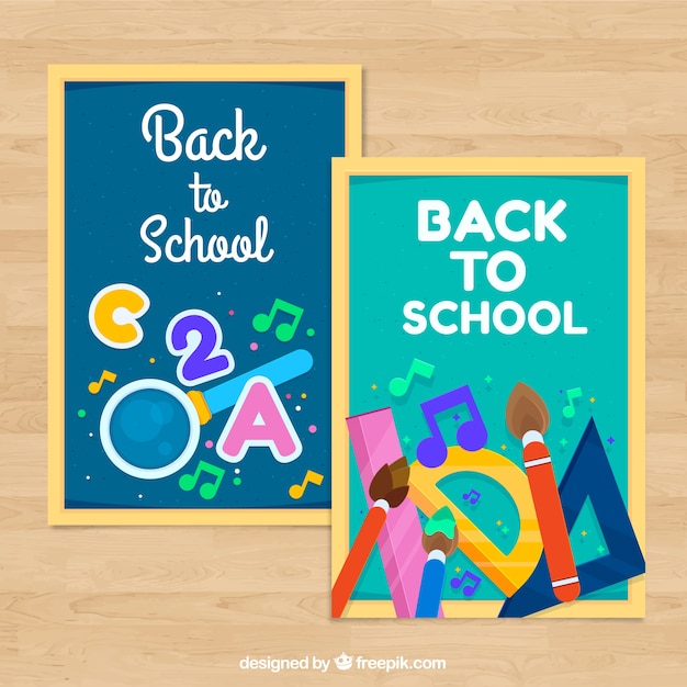 Pack of back to school cards