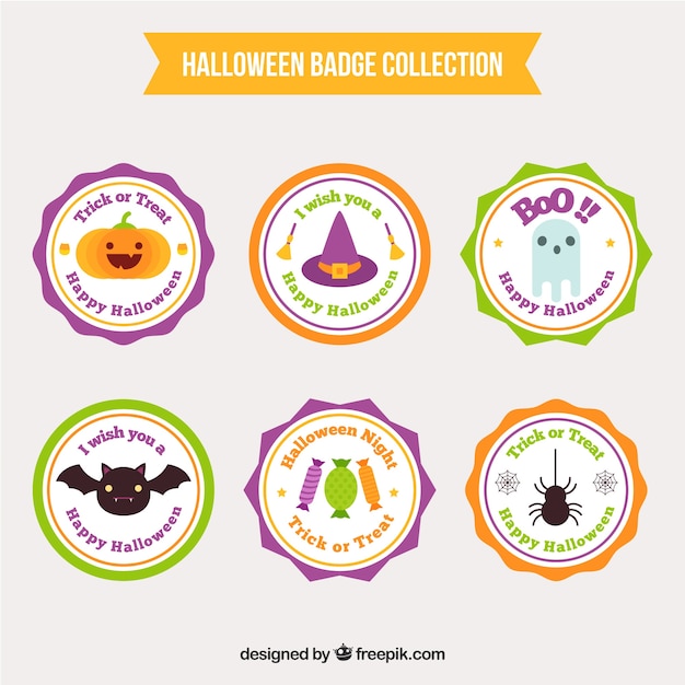 Pack beautiful halloween stickers