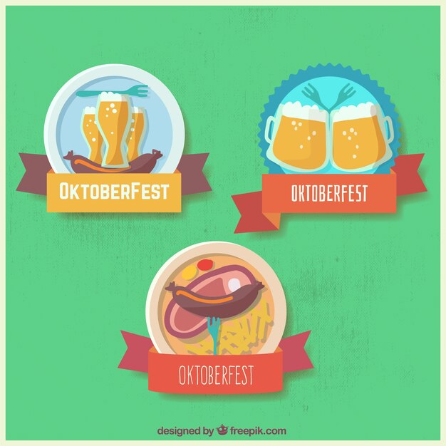 Pack of beautiful oktoberfest stickers 