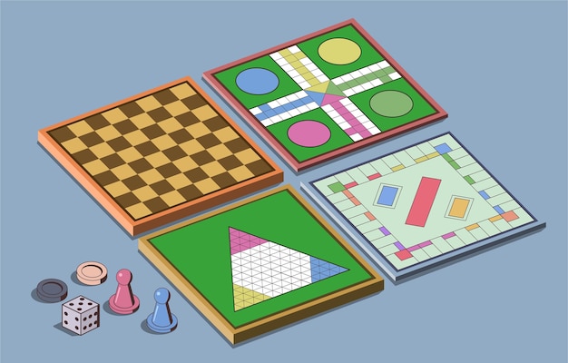 Pack of board games for a fun time