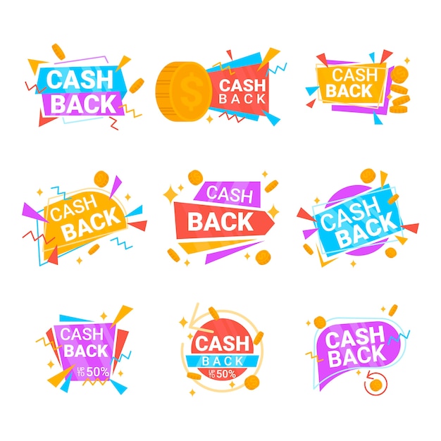 Pack of cashback labels