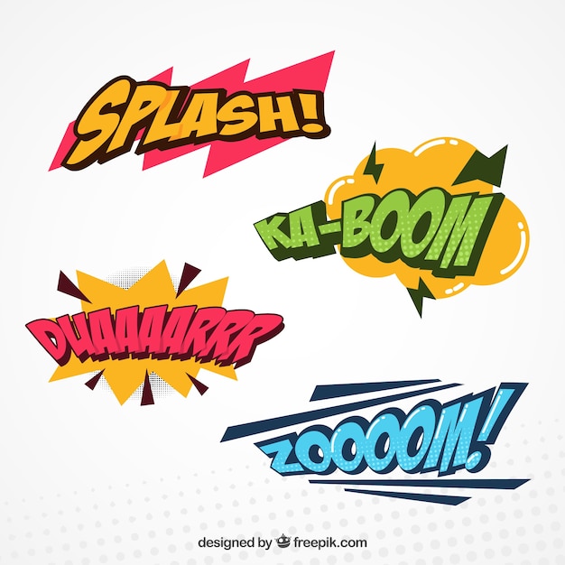 Pack of comic sound effects