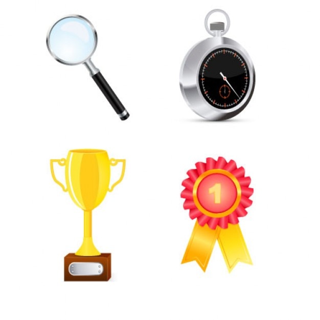 Free Vector pack of competition objects