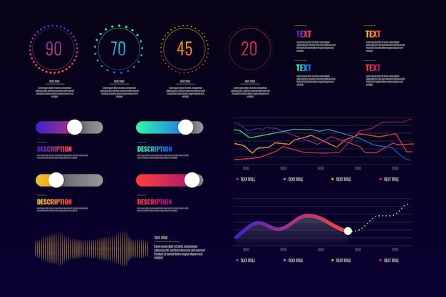 Pack of dashboard elements