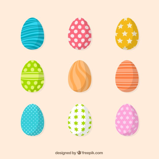 Pack of decorative easter eggs