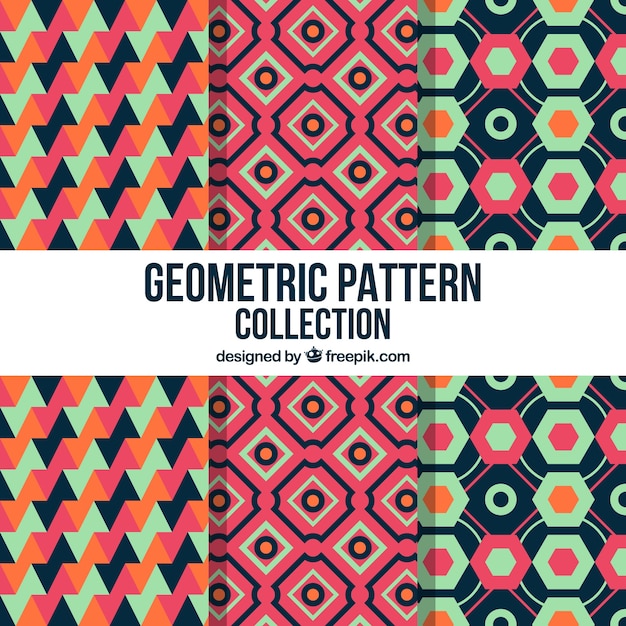 Pack of decorative patterns of geometric shapes