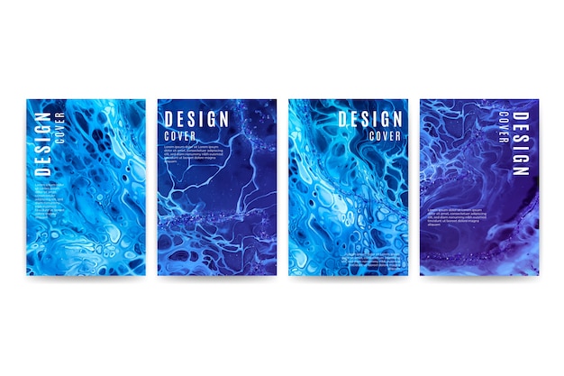 Free Vector pack of different cover designs