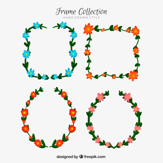 Pack of floral frames