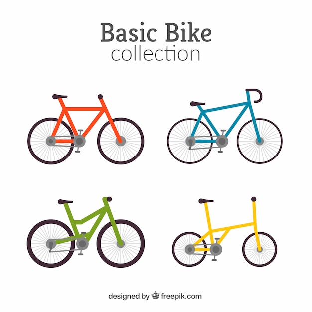 Pack of four basic bikes