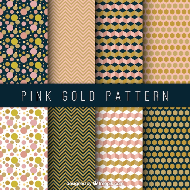 Pack of geometric shapes patterns 