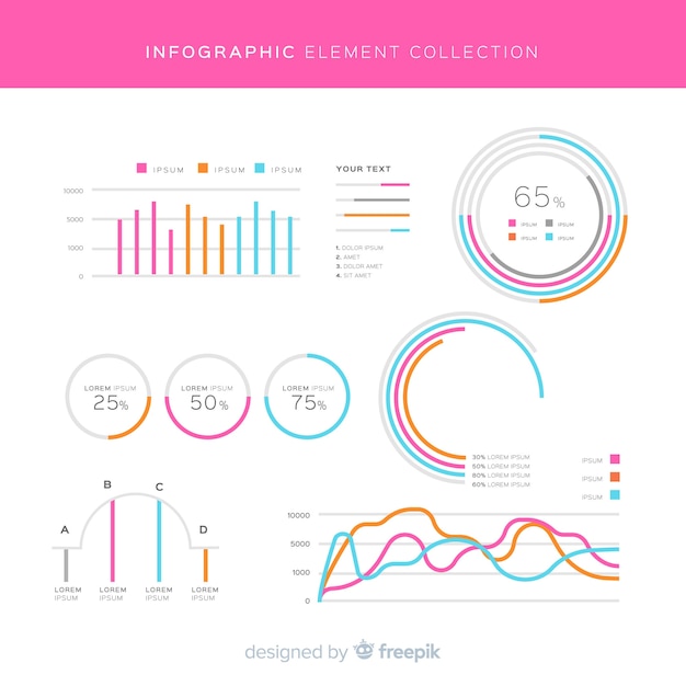 Pack of infographic elements