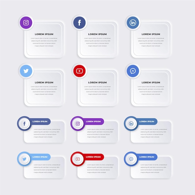 Pack of infographic elements