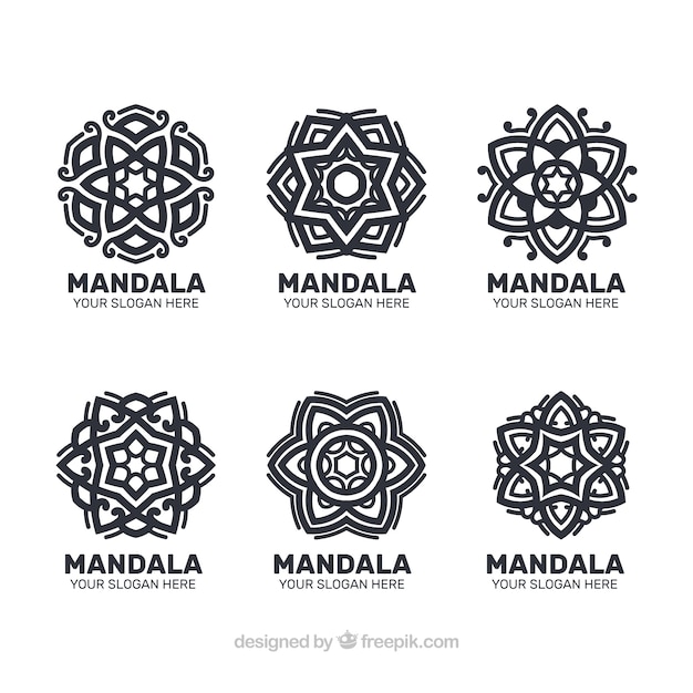 Pack of mandalas logos