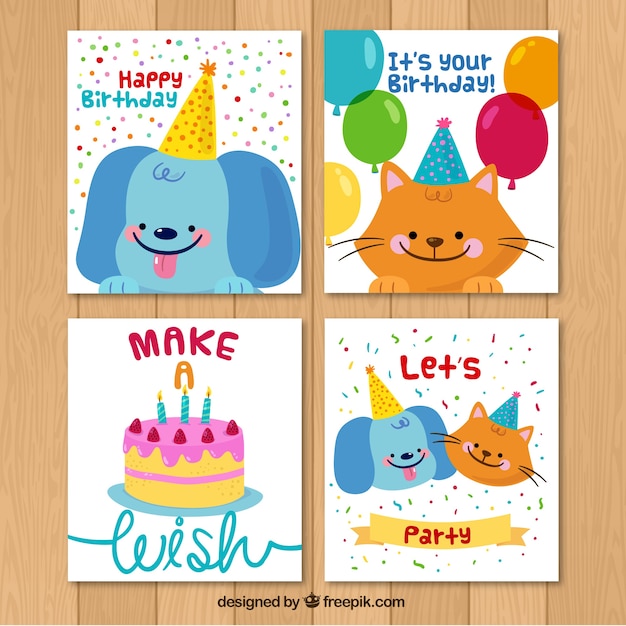 Pack of nice birthday cards