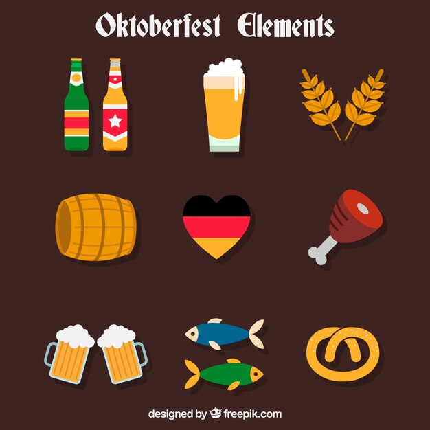 Pack of oktoberfest party complements