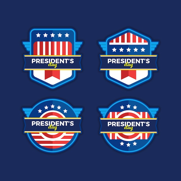 Pack of president's day labels