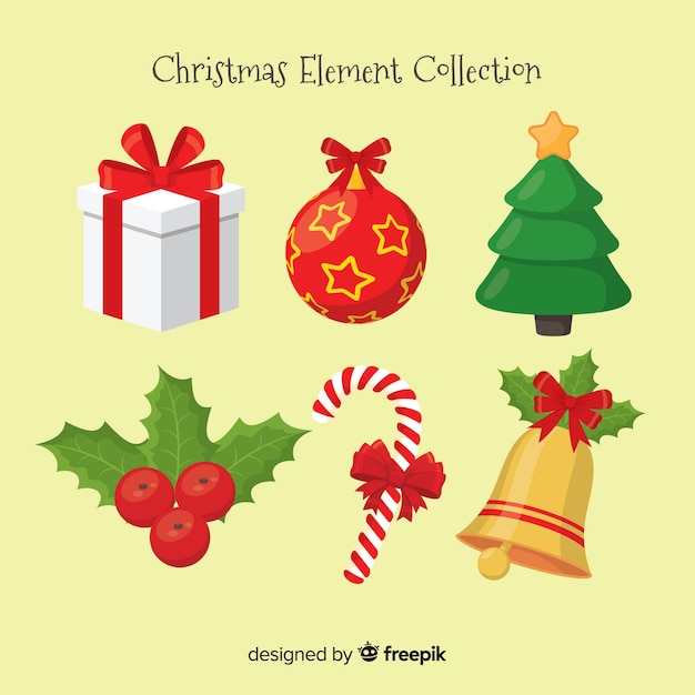 Pack of various christmas elements