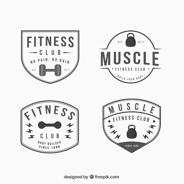 Pack of vintage crossfit stickers