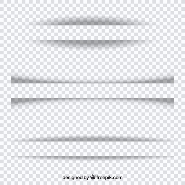 Free Vector page dividers collection without background