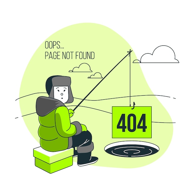 Free Vector page not found concept illustration