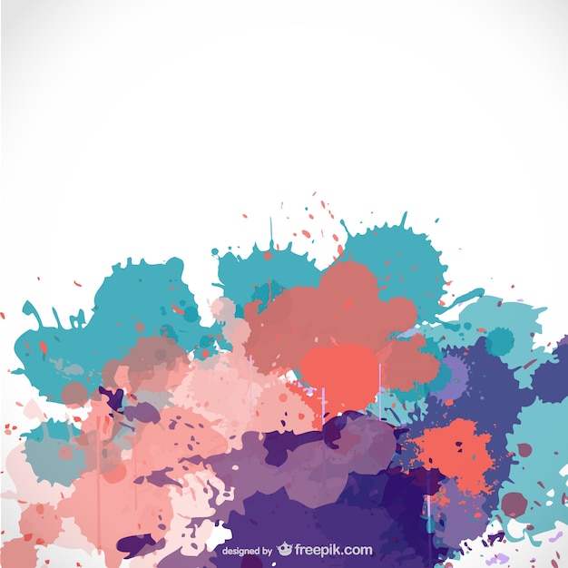 Free vector paint splashes background