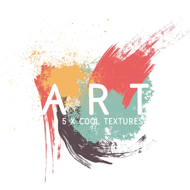 Free Vector paint textures background design