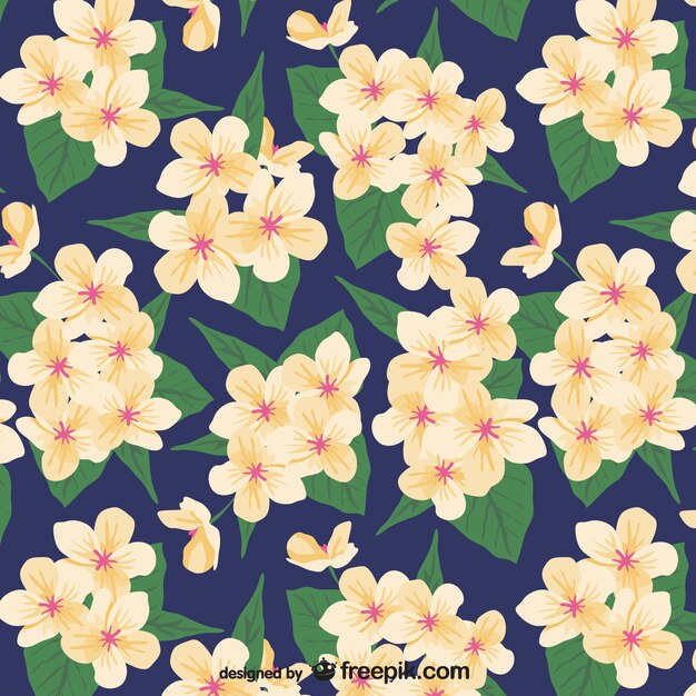 Painted floral pattern