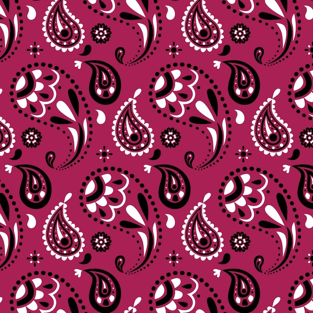 Paisley bandana pattern