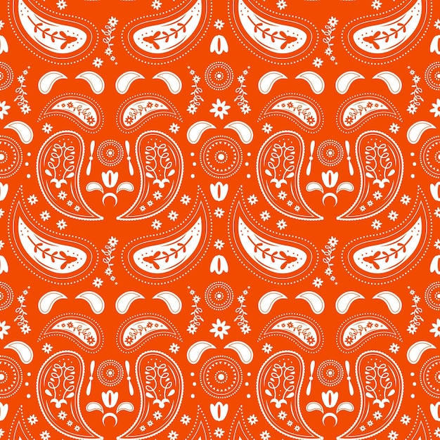 Free Vector paisley bandana pattern