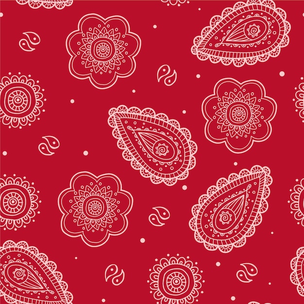 Free Vector paisley bandana pattern