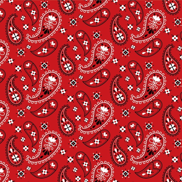 Free Vector paisley bandana pattern