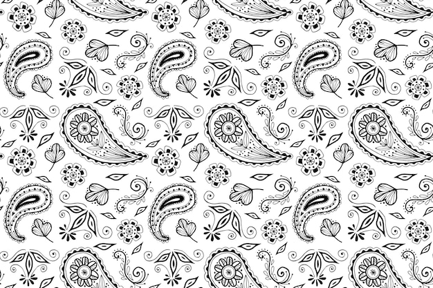 Free Vector paisley bandana pattern