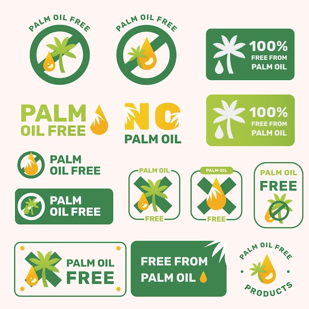 Palm oil sign collection