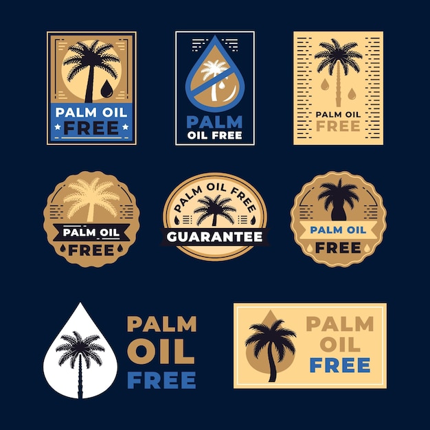 Palm oil sign collection