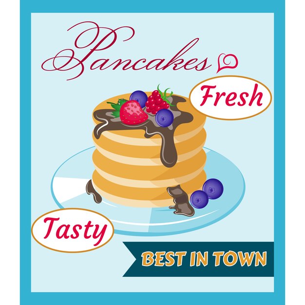 Pancakes background design