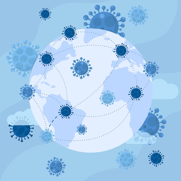 Free Vector pandemic concept