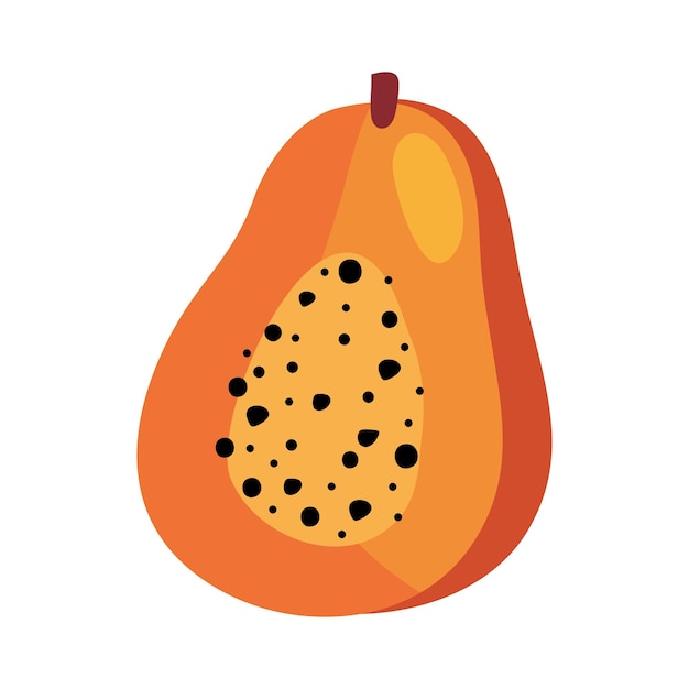 Free Vector papaya fresh fruit icon