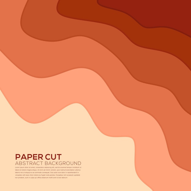 Paper cut background abstract