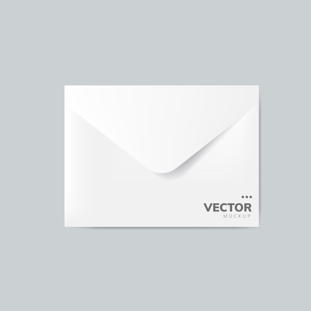 Free Vector paper envelope design mockup vector