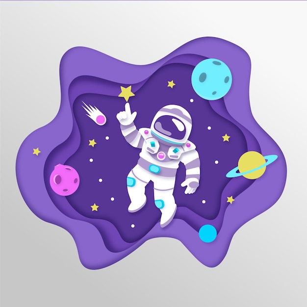 Paper style galaxy background