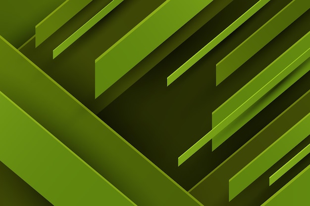 Paper style green dynamic lines background