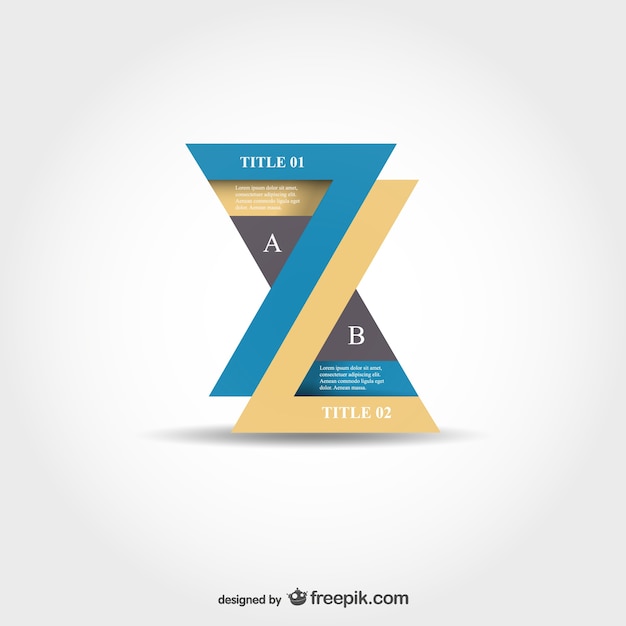 Free vector paper style infography design