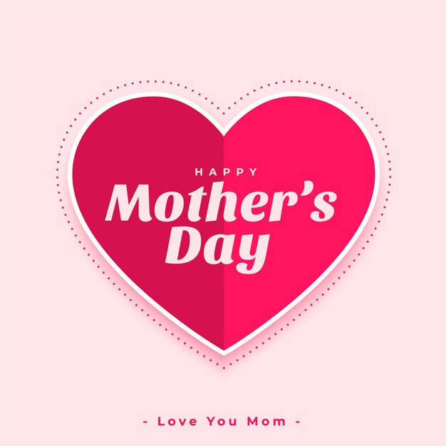 Paper style mothers day wishes greeting card