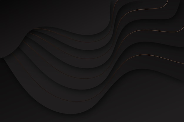 Free vector paper style wavy background