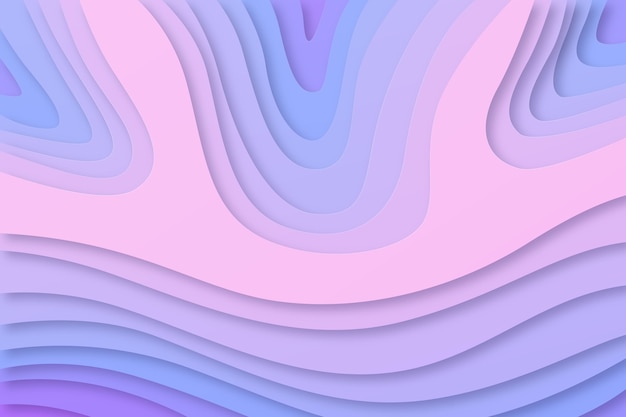 Paper style wavy background